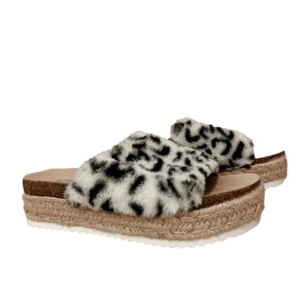 Dolce Vita Leopard Print Platform Sandals